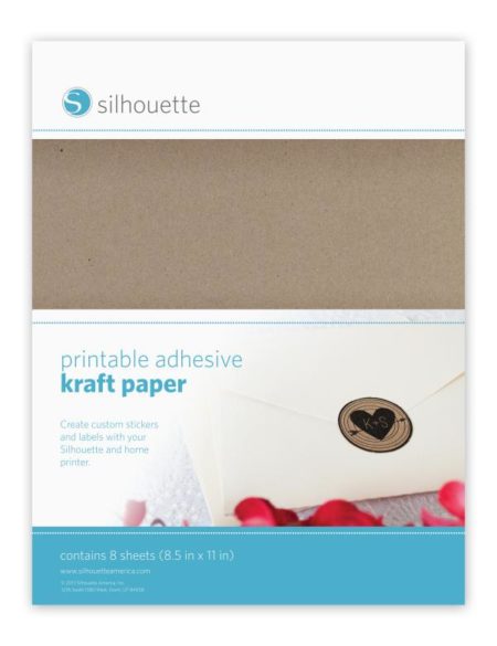Carta Kraft Adesiva A4 per Silhouette CAMEO e Portrait
