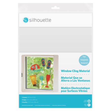 Pellicola stampabile per vetrofanie trasparente Silhouette MEDIA-CLING-CLR Creativamenteplotter per Silhouette Cameo 3 Curio Portrait busta