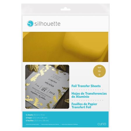 Fogli trasferibili a embossing color Oro Silhouette MEDIA-TRFOIL-GLD