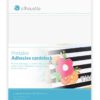 Cartone adesivo stampabile liscio Silhouette MEDIA-CARD-ADH cartoncino cardstock per Silhouette Cameo Curio e Portrait