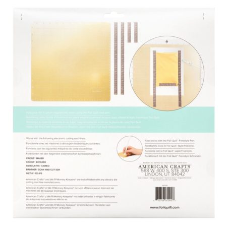 Foil Quill Magnetic Mat 12 661000 UPC 633356610007 Per dorare con Silhouette Cameo Portrait Curio Cricut Scanncut Creativamenteplotter importatore ufficiale Silhouette e American Crafts