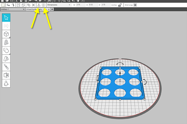 Tutorial stampa 3d portautensili Cameo Creativamente Plotter 15