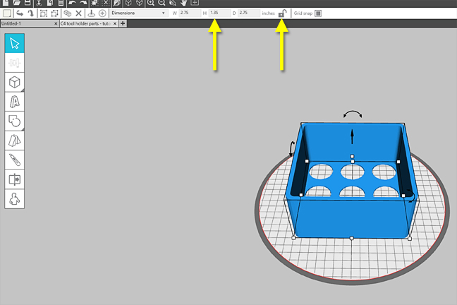 Tutorial stampa 3d portautensili Cameo Creativamente Plotter 16