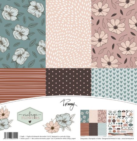 Carta Craft 250gr Tommy paper pack – Vintage Flowers