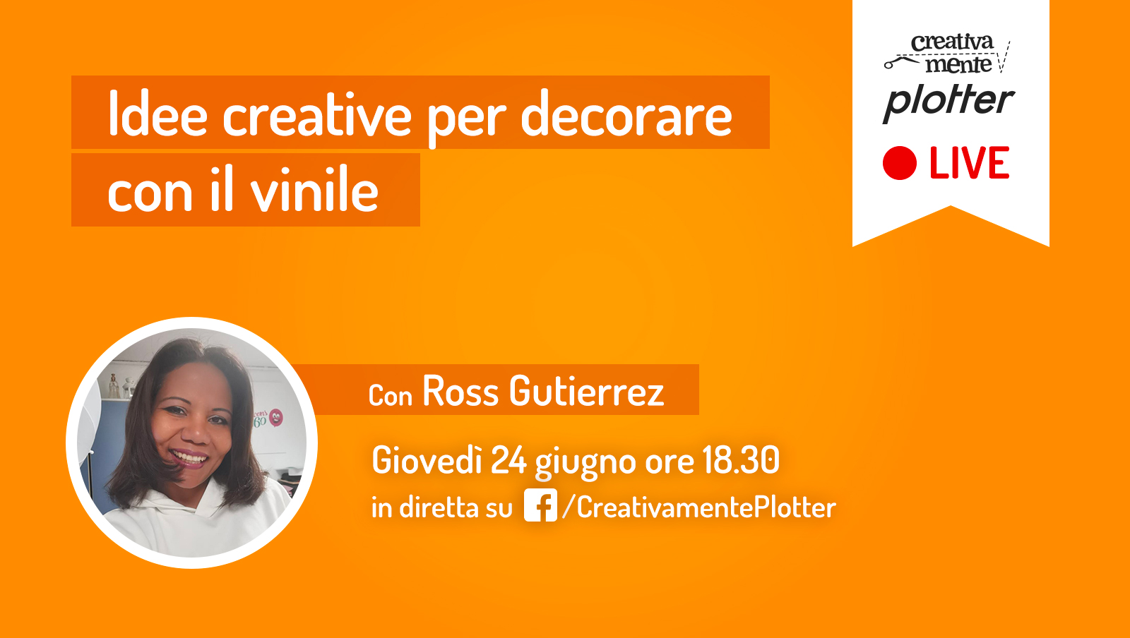 Diretta-Ross-vinile creativamente plotter