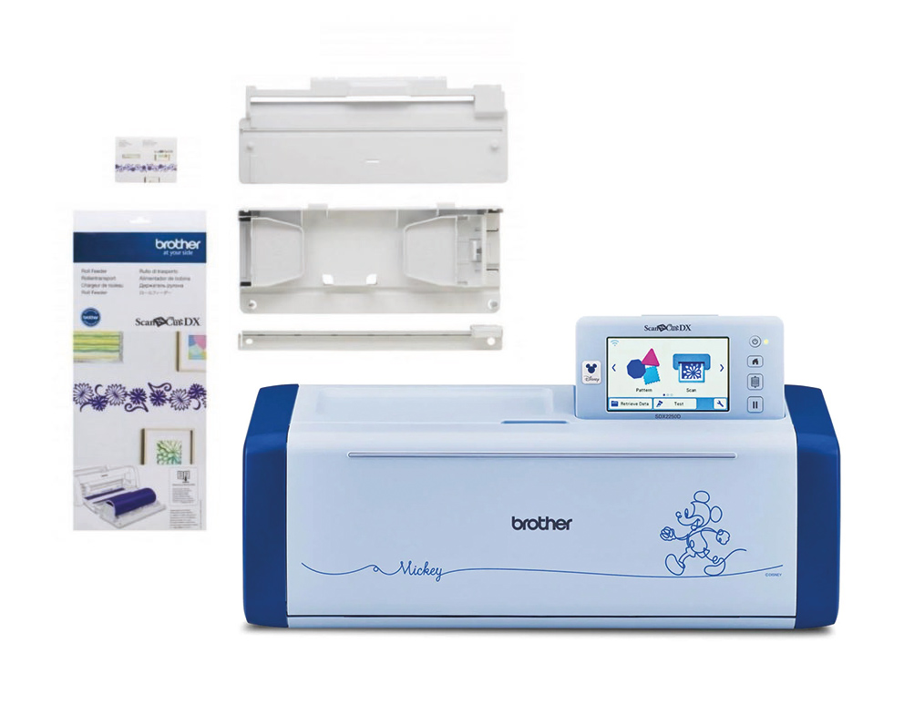 Kit Brother ScanNCut SDX2250D con portarotolo e disegni Disney