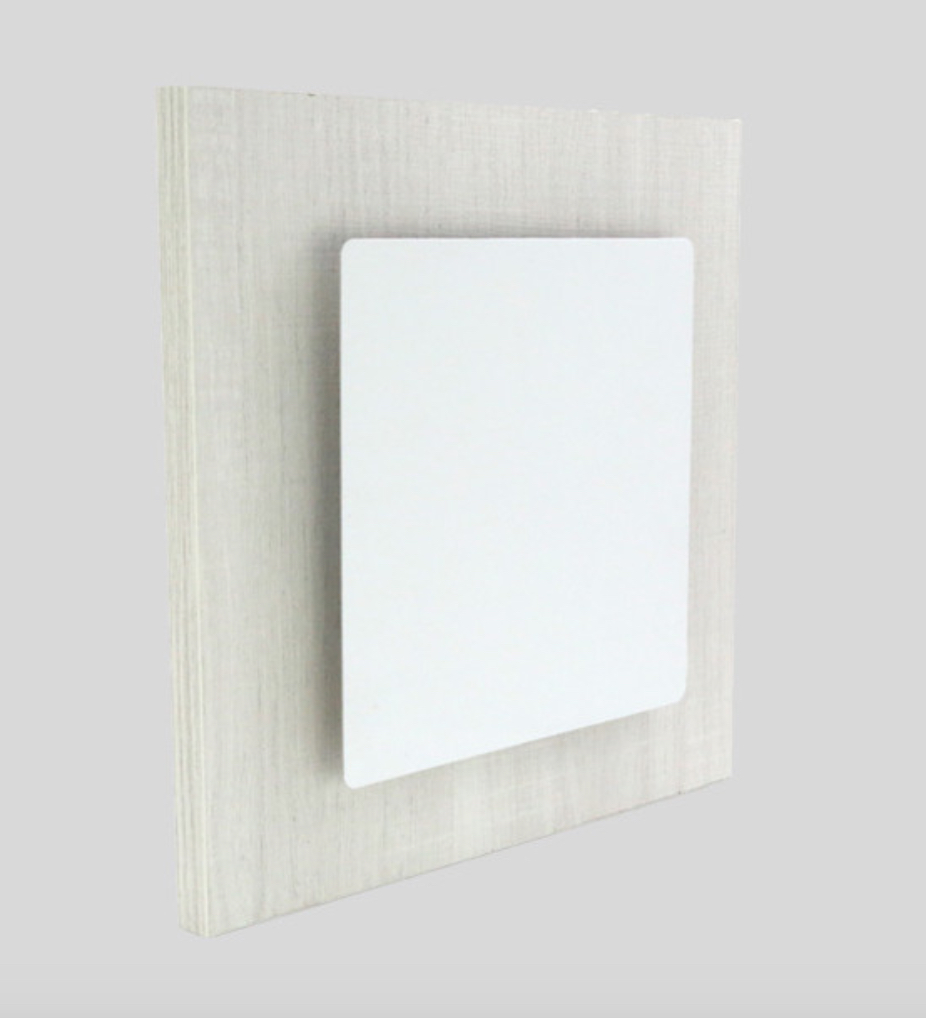 Cornice per sublimazione effetto faggio 30x30 cm con alluminio