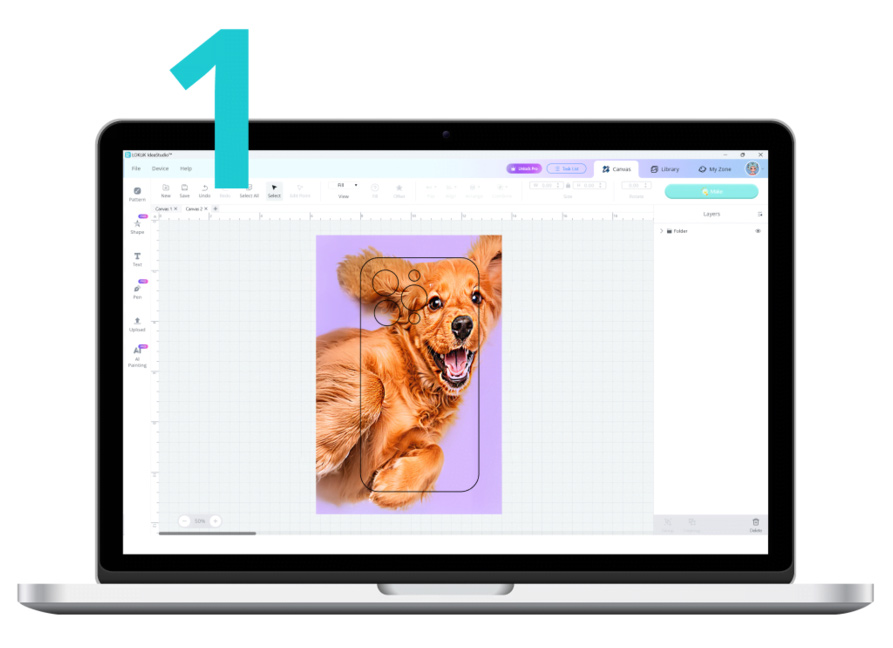 Utilizzo pressa cover smartphone Loklik 1