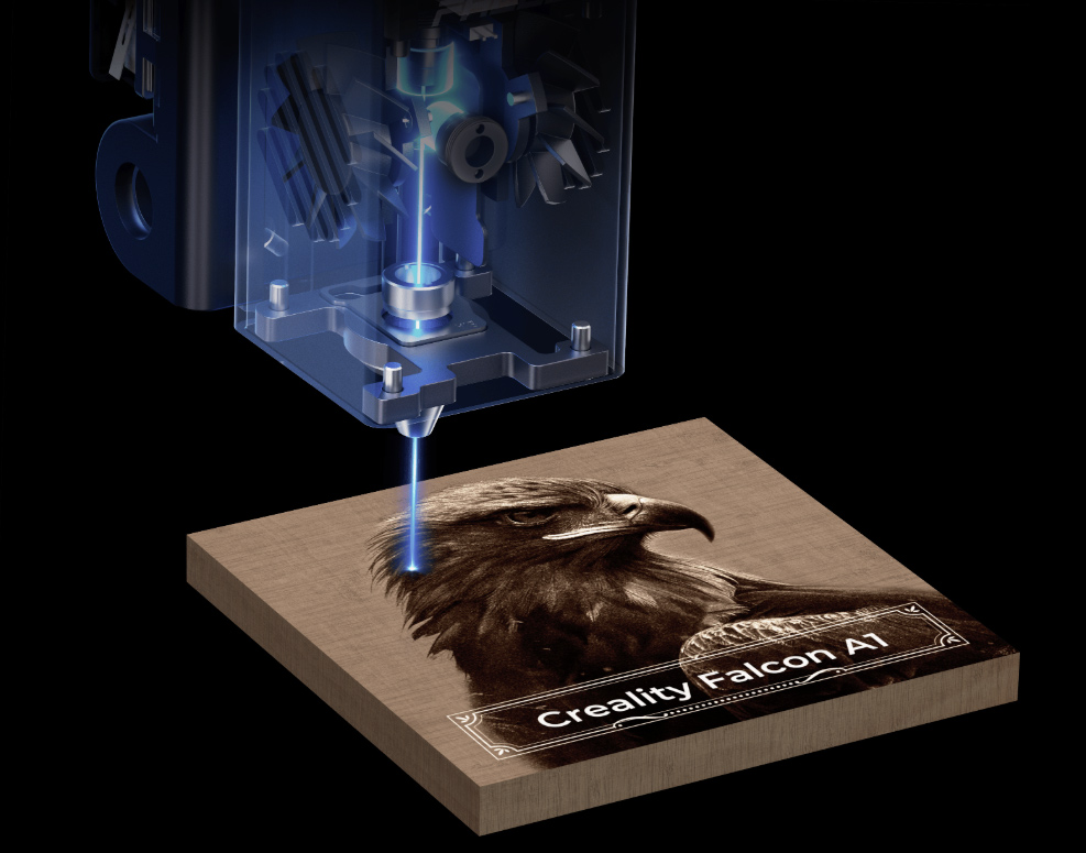 Creality-Falcon-A1-plotter-da-taglio-laser-alta-precisione