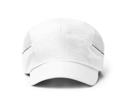 Cappellino sportivo Bianco in poliestere per sublimazione e termovinile