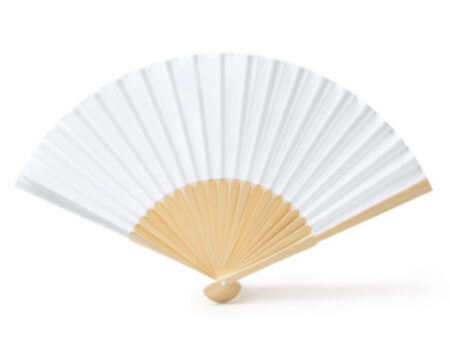 Ventaglio in bamboo e tessuto 39x22cm per sublimazione