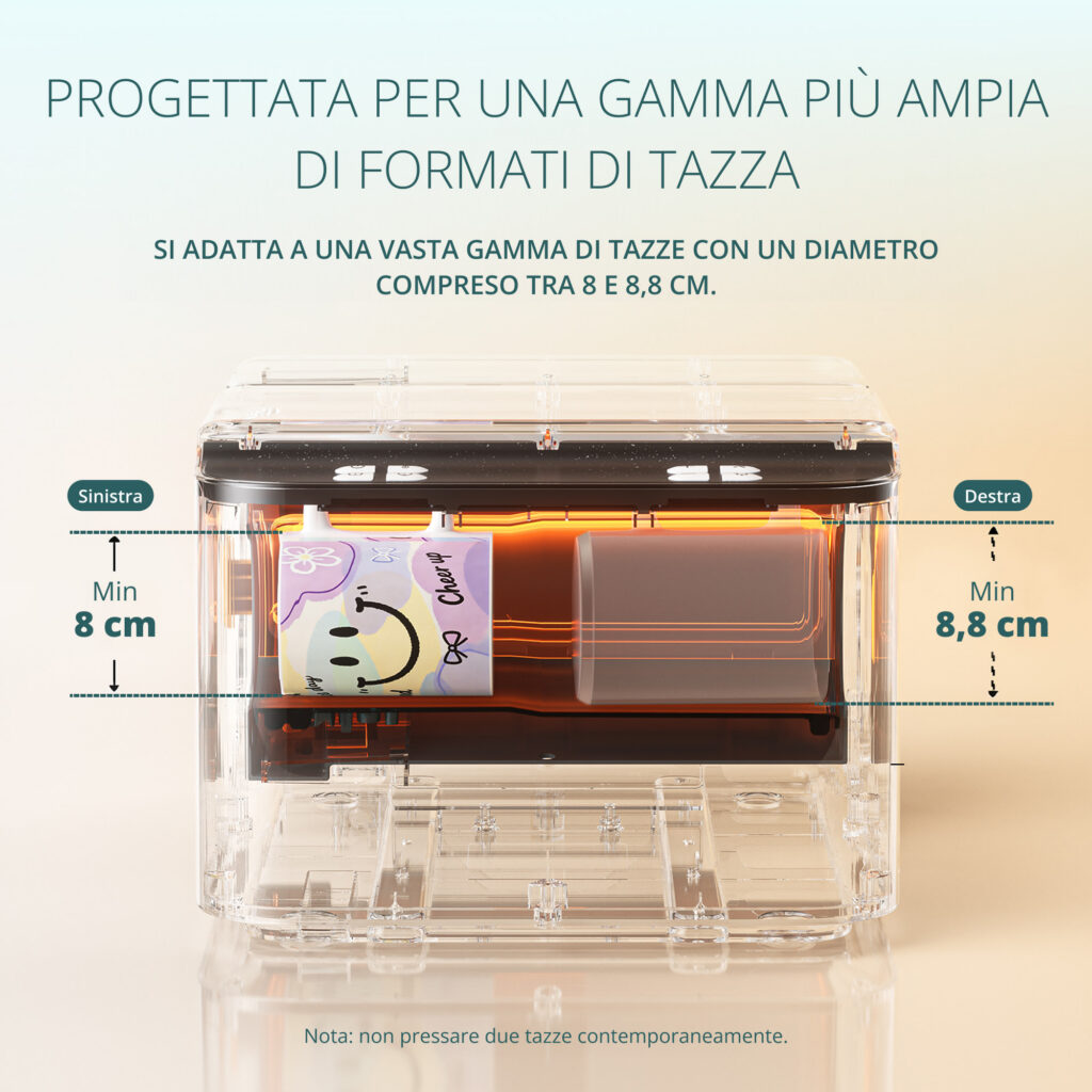 Formati di tazze per stampe a sublimazione con pressa Loklik