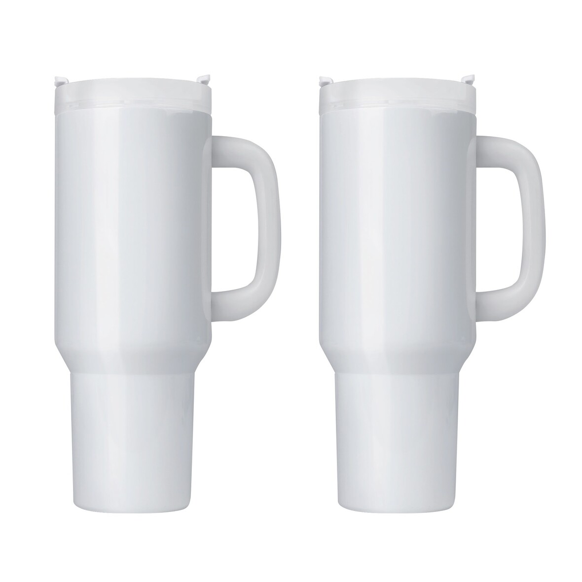 LOKLiK 2 bicchieroni termici con manico da 40oz - 1.180ml in acciaio per sublimazione