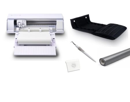 Silhouette Cameo 5 Alpha Bianca bundle bobina con Portabobine Silhouette, 1 bobina di vinile e portarotoli | In omaggio corso (Copia)