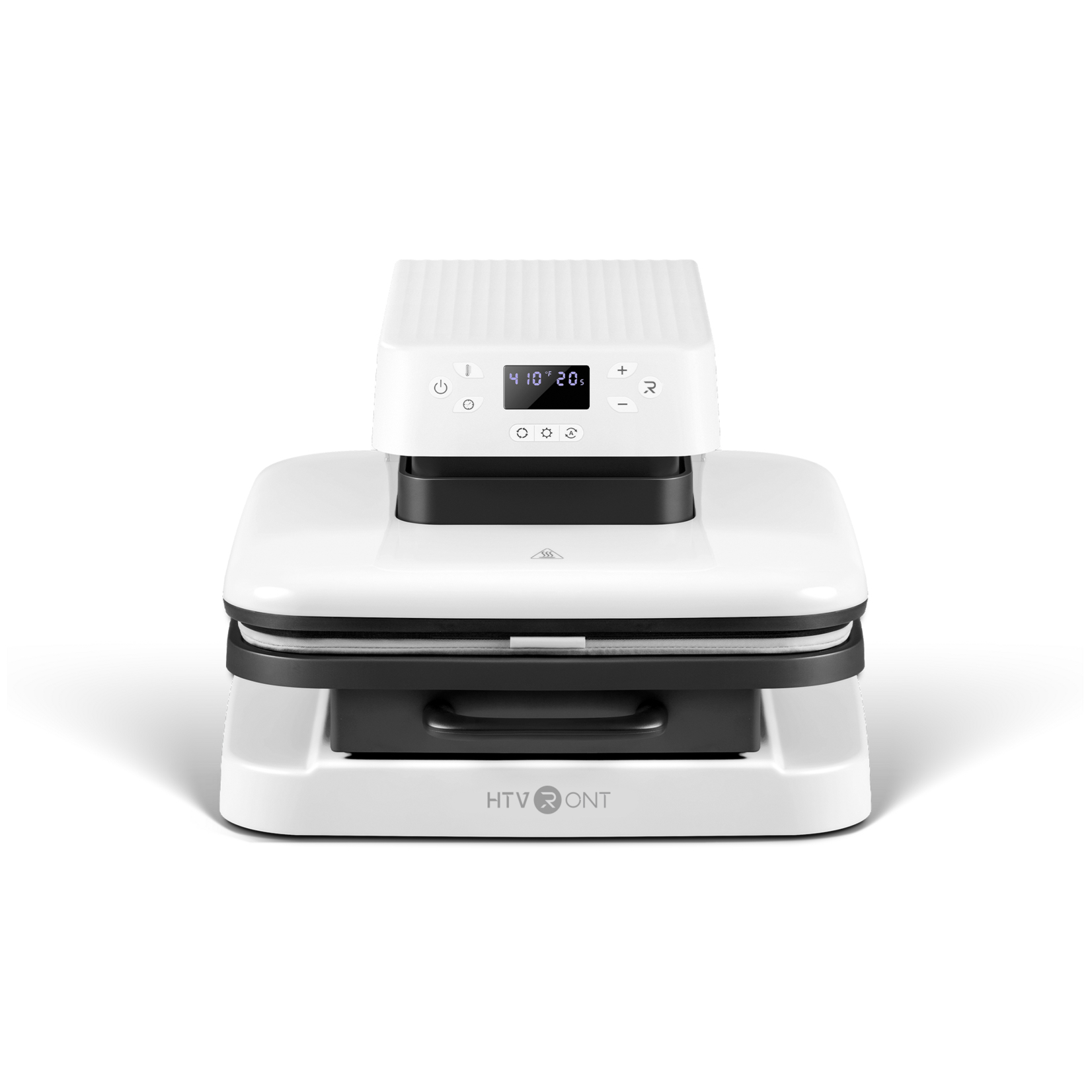HTVRONT Auto 1 Heat Press Bianca Pressa per termovinile e sublimazione automatica 38 x 38 cm